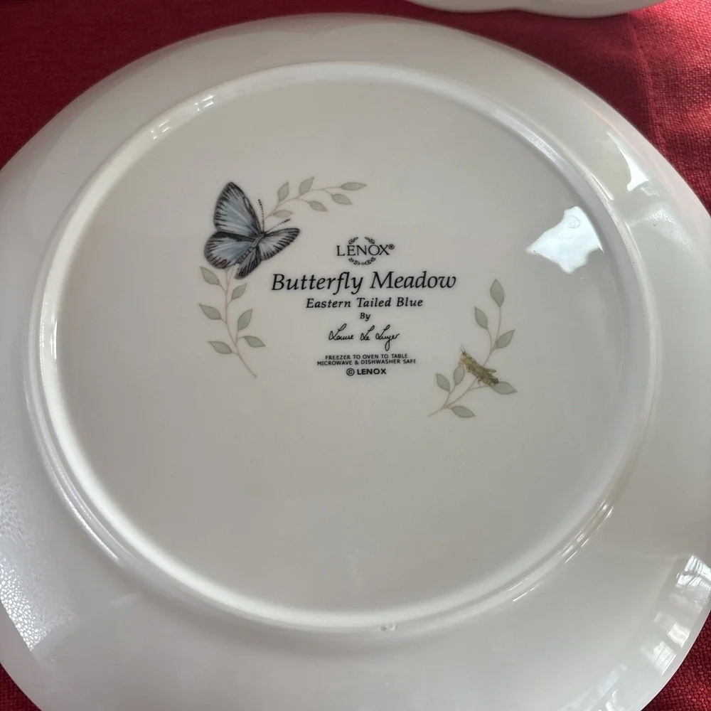 Set of 3 Lenox Butterfly Meadow Plates 9